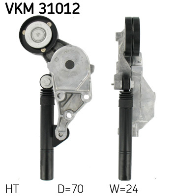 Rolka napinająca paska wieloklinowego VKM 31012 SKF
